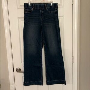 Women's Cosmic Blue Love Wide Leg Pull on Jean (NWOT)